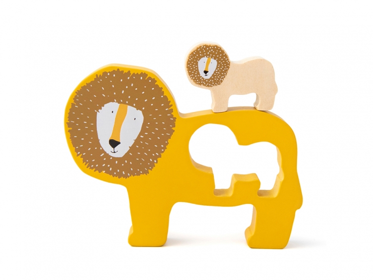 Holz Babypuzzle - Löwe gelasert nicht personalisiert