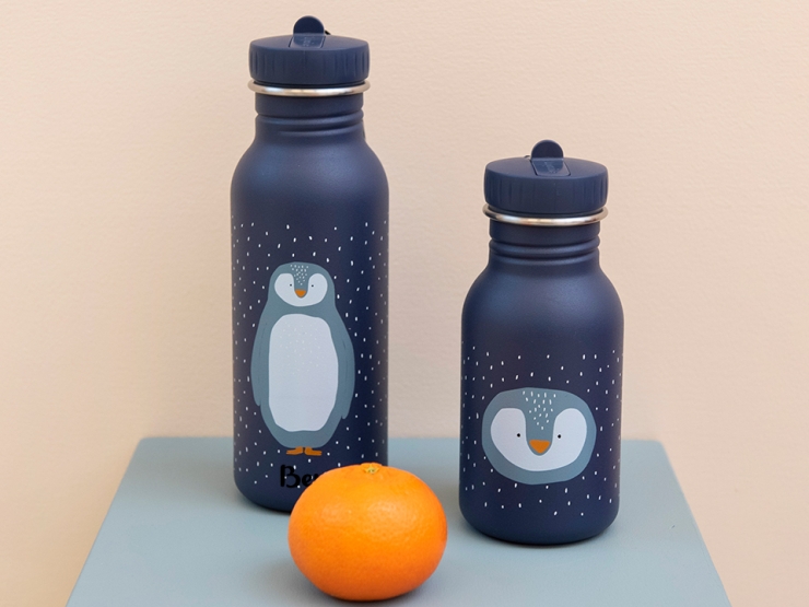 Trinkflasche Pinguin 500ml personalisiert 