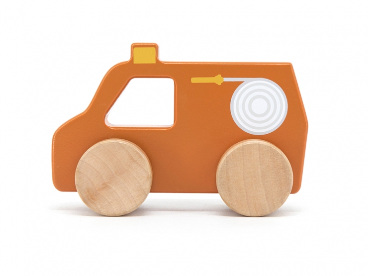 Holzspielzeug Feuerwehrauto gelasert nicht personalisiert