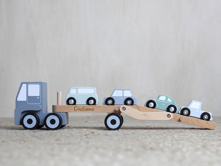 Autotransporter Holzspielzeug 