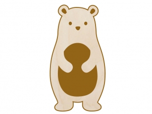 Geburtsschild Wald Bär
