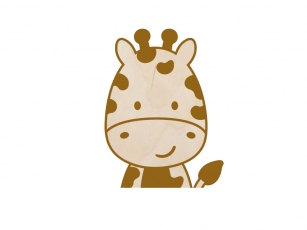 Namensschild Wimpel Safari Giraffe