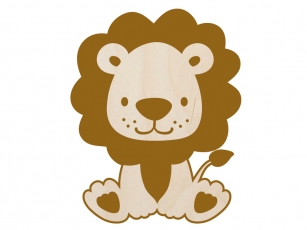 3D Namenschild – Safaritierchen Löwe